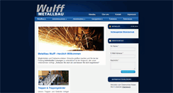 Desktop Screenshot of metallbau-wulff.de